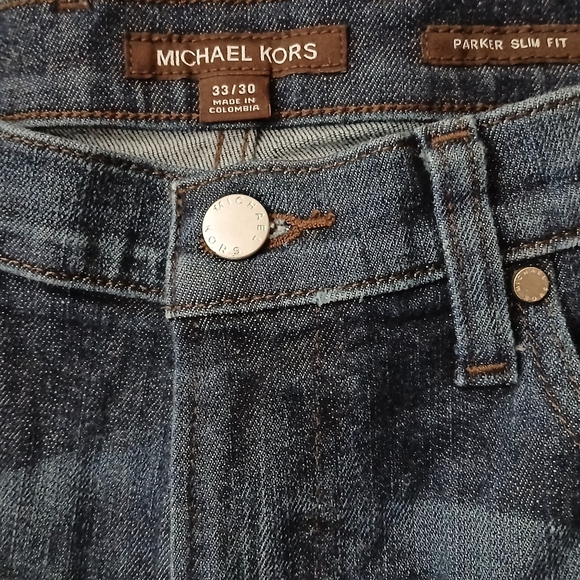 Michael Kors Classic Parker Slim Fit Men's Jeans - Picture 3 of 5